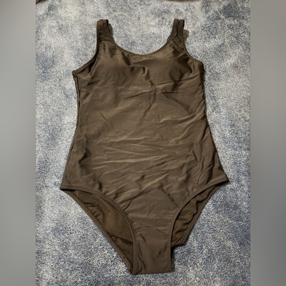 Brown One-Piece Swimsuit